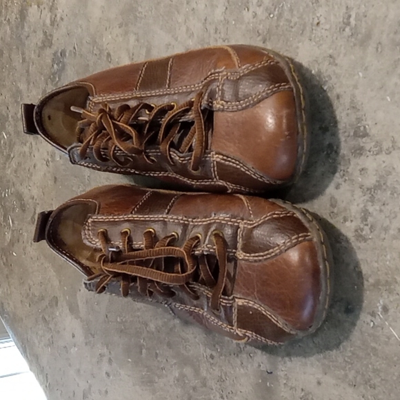 Merona 2 tone brown leather laceup shoes size 7 ladies - Picture 1 of 5